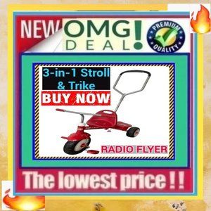 ✅🗣🚨🔴SALE🔴RADIO FLYER Steer&Stroll TRIKE Deluxe TRICYCLE BIKE🚨📢🤑BUY NOW🤑